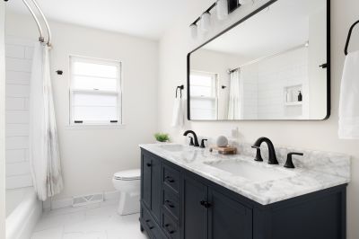 Elegant Vanity with Double Sinks